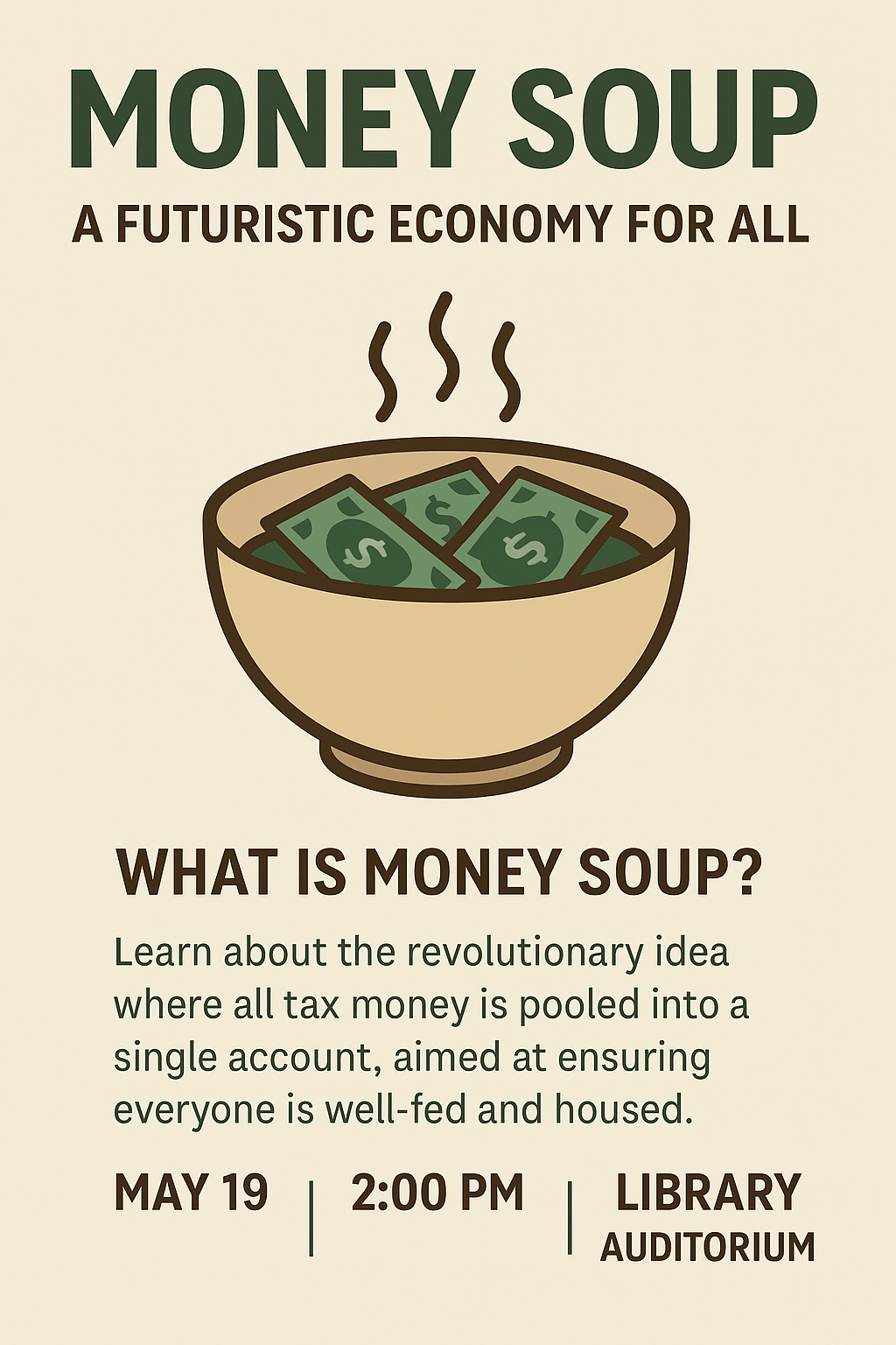 MONEY SOUP: A FUTURISTIC ECONOMY FOR ALL