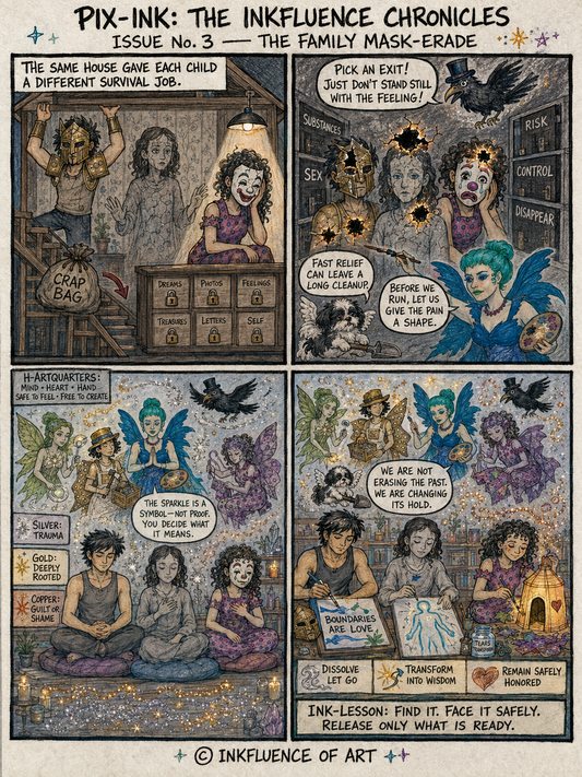 Pix-INK: The Inkfluence Chronicles - Issue No. 3: “The Family Mask-erade”