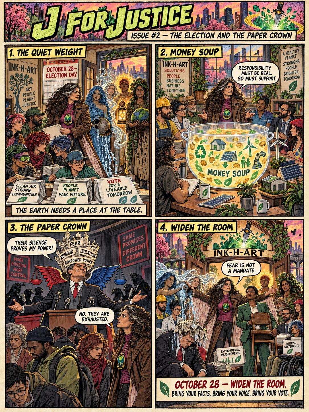 J for Justice: Issue #2  The Election and the Paper Crown