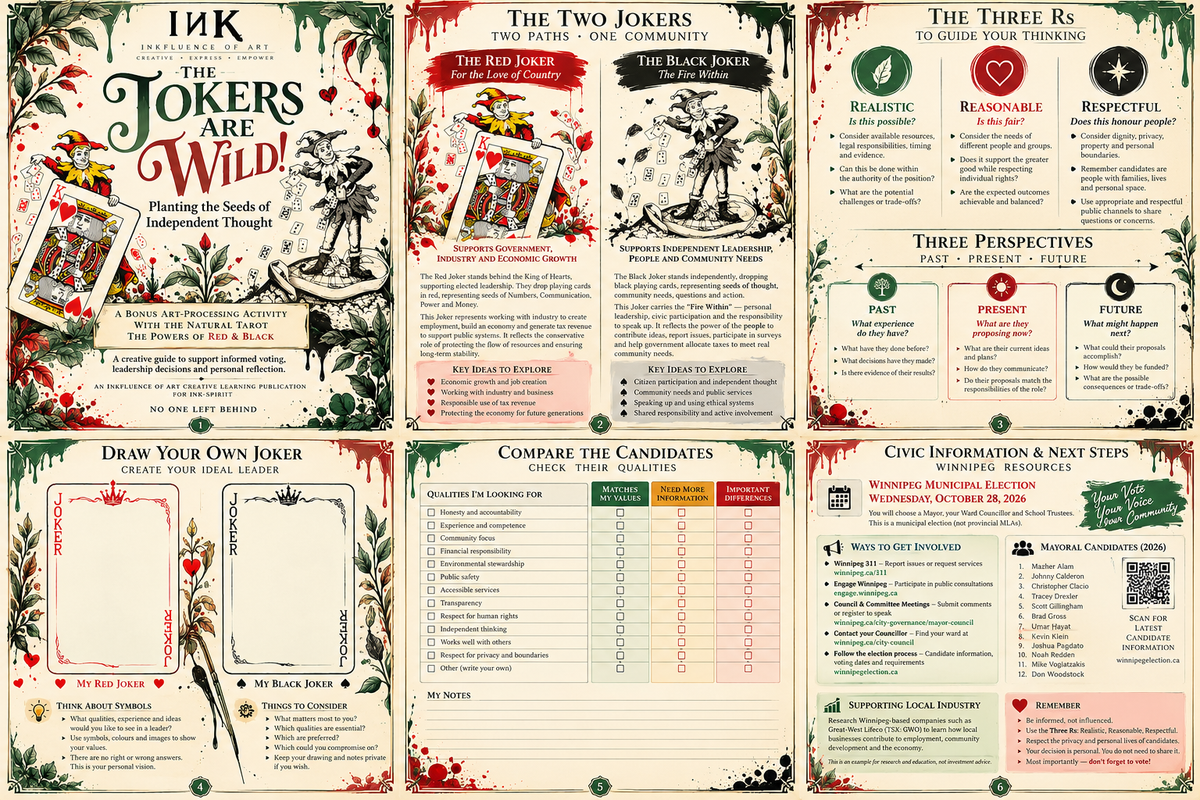 THE JOKERS ARE WILD! Your Vote. A Special Introductory Gift from Inkfluence of Art Limited Time Offer