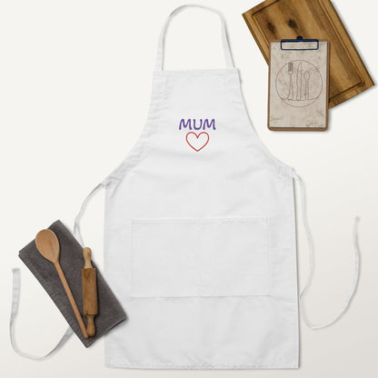 MUM embroidered Apron