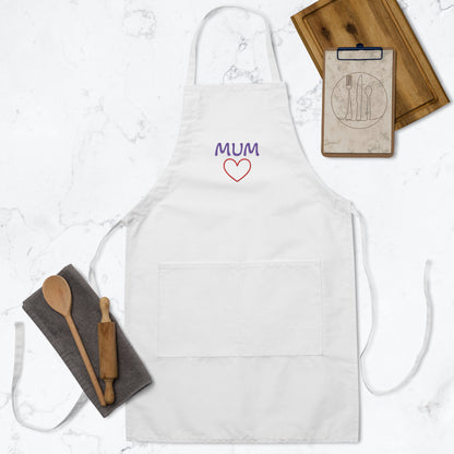 MUM embroidered Apron