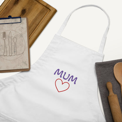 MUM embroidered Apron